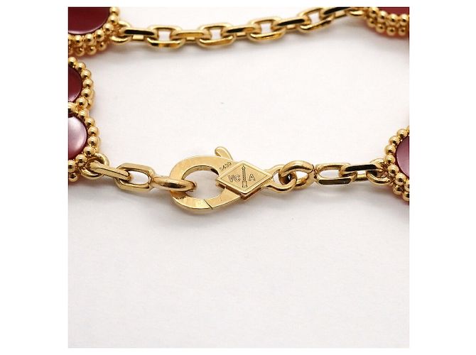 Van Cleef & Arpels Alhambra Charm Armband Rot - Ansicht 5