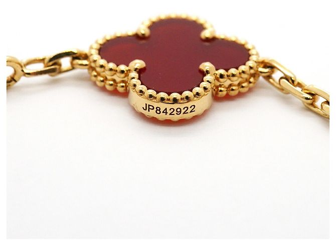 Van Cleef & Arpels Alhambra Charm Armband Rot - Ansicht 7