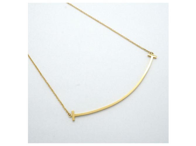 Collana Tiffany & Co. T Smile Large in Oro Giallo 18K - vista 2