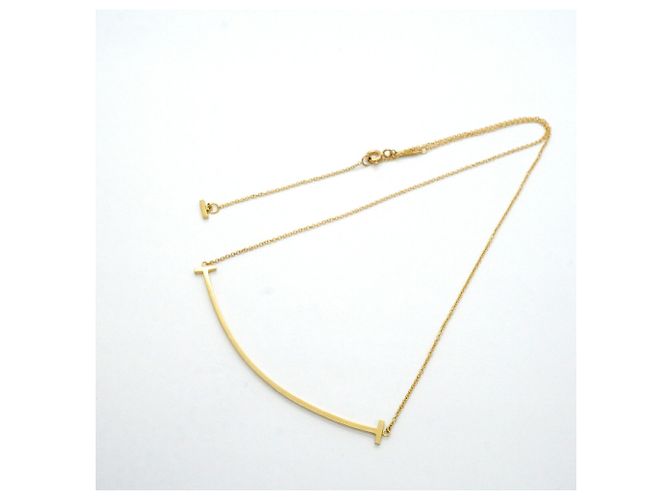 Collana Tiffany & Co. T Smile Large in Oro Giallo 18K - vista 3