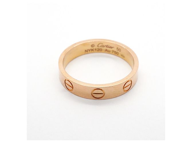 Anello Mini Love Cartier in oro rosa 18K - vista 3