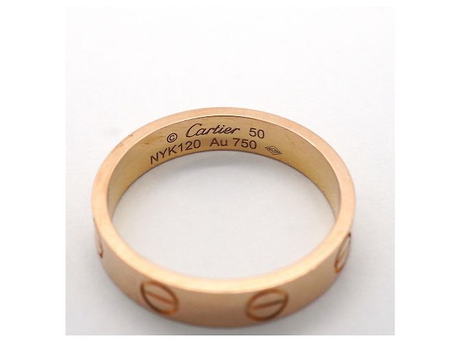 Anello Mini Love Cartier in oro rosa 18K - vista 4