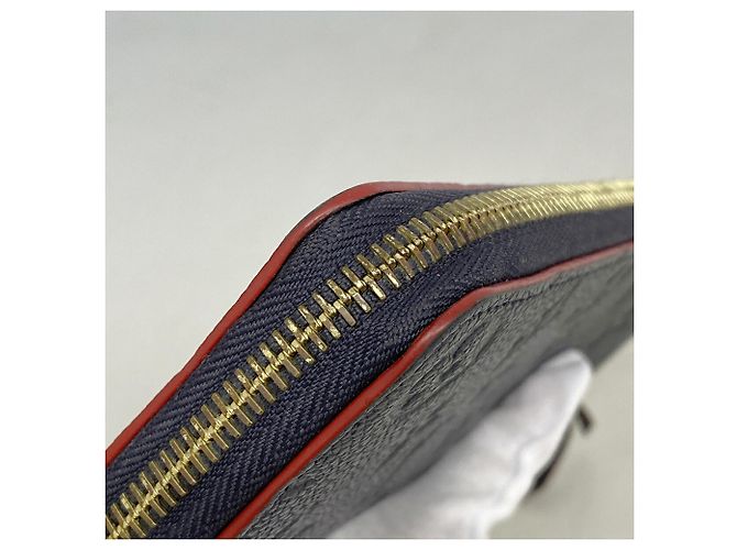Louis Vuitton Monogram Empreinte Portefeuille Clemence Long Wallet Rosso - vista 6