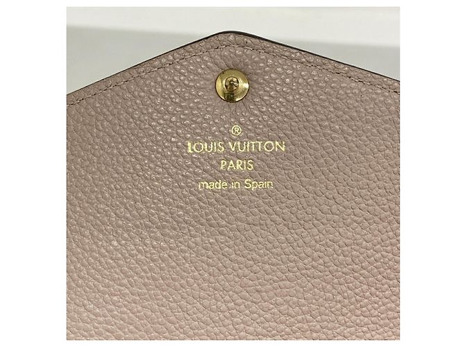 Louis Vuitton Monogram Empreinte Portefeuille Sarah Long Wallet Grigio - vista 4