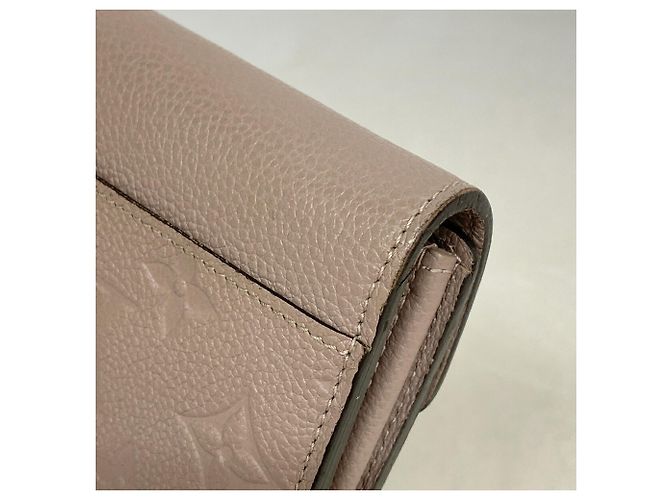 Louis Vuitton Monogram Empreinte Portefeuille Sarah Long Wallet Grigio - vista 6