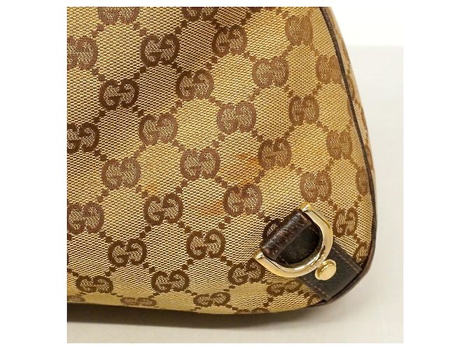 Bolsa de Ombro Gucci GG Canvas Bege - vista 10