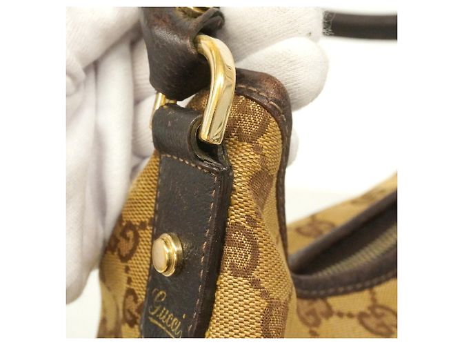 Bolsa de Ombro Gucci GG Canvas Bege - vista 11
