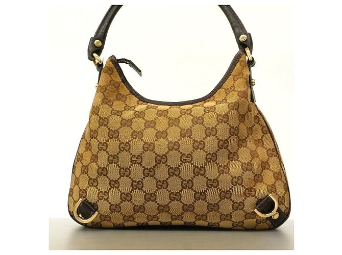Bolsa de Ombro Gucci GG Canvas Bege - vista 12