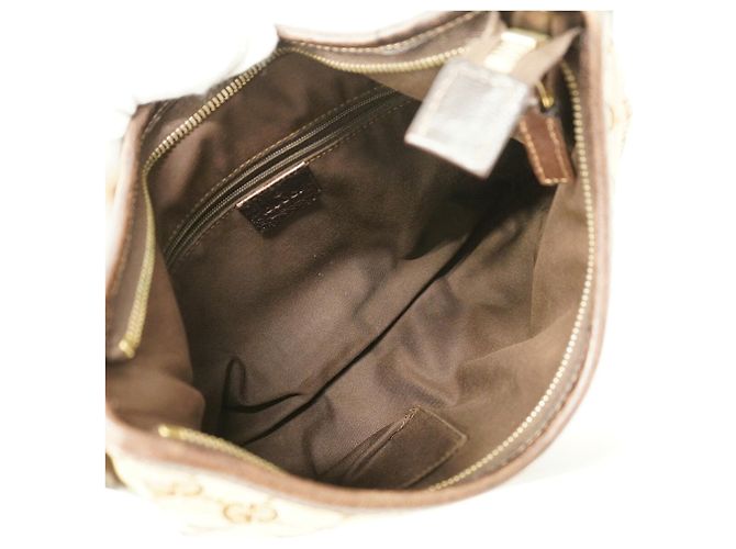 Bolsa de Ombro Gucci GG Canvas Bege - vista 4