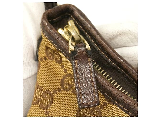 Bolsa de Ombro Gucci GG Canvas Bege - vista 8