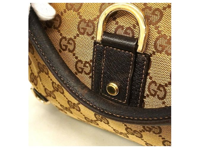 Bolsa de Ombro Gucci GG Canvas Bege - vista 9