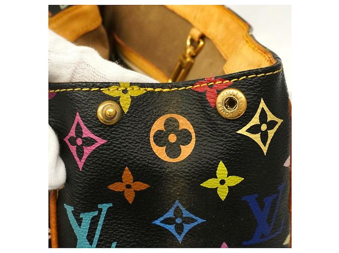 Borsa Tote Louis Vuitton Monogram Multicolor Aurelia MM Nero - vista 11