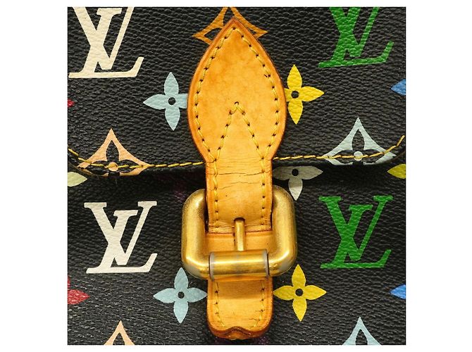 Borsa Tote Louis Vuitton Monogram Multicolor Aurelia MM Nero - vista 13