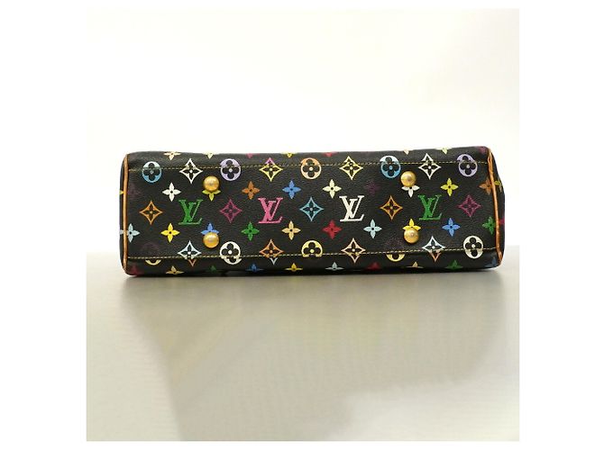 Borsa Tote Louis Vuitton Monogram Multicolor Aurelia MM Nero - vista 3