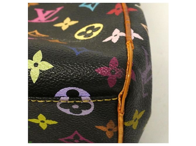 Borsa Tote Louis Vuitton Monogram Multicolor Aurelia MM Nero - vista 6
