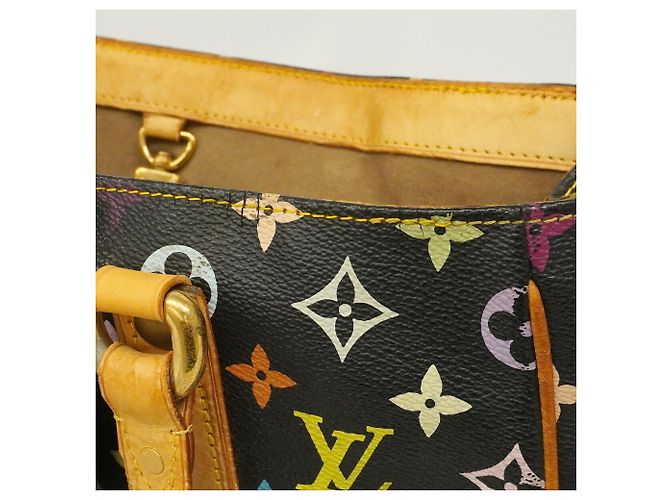 Borsa Tote Louis Vuitton Monogram Multicolor Aurelia MM Nero - vista 7