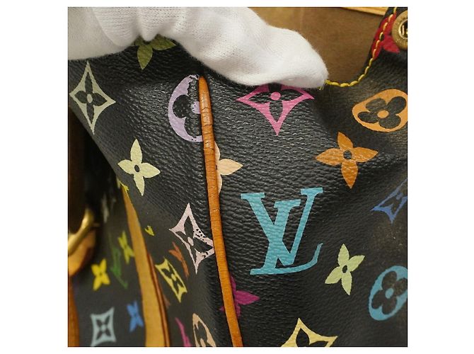 Borsa Tote Louis Vuitton Monogram Multicolor Aurelia MM Nero - vista 8
