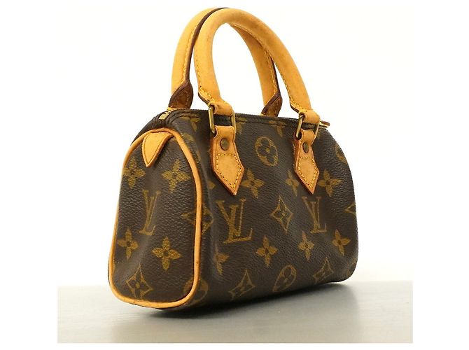 Borsa a mano Louis Vuitton Monogram Mini Speedy Marrone - vista 2