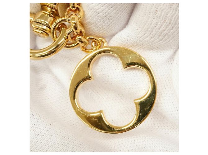 Portachiavi Louis Vuitton Fleur de Monogram Rosa D'oro Crudo - vista 4