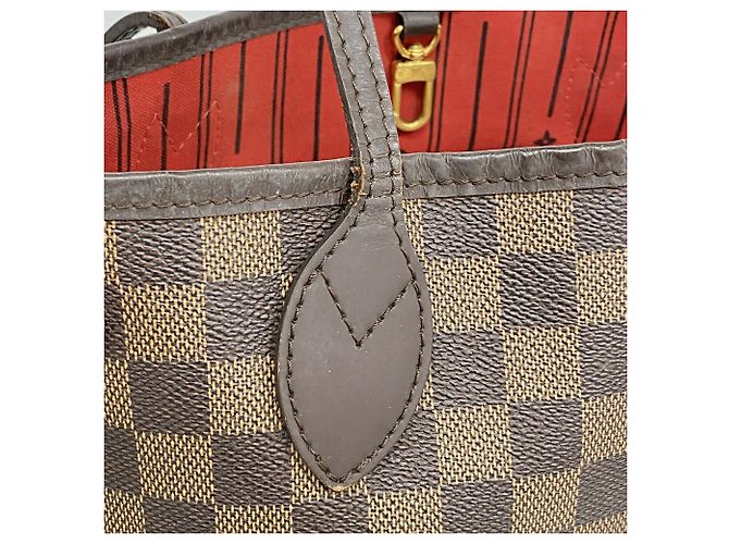 Borsa Tote Louis Vuitton Damier Neverfull PM N51109 Ebene Damier ebene - vista 9