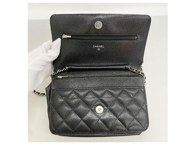 Portafoglio a spalla con catena Chanel Matelassé Nero - vista 11