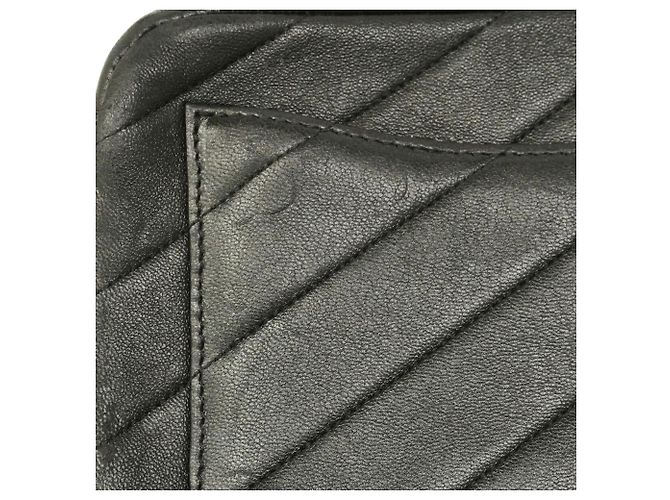 Borsa a tracolla Chanel in pelle nera Nero - vista 12