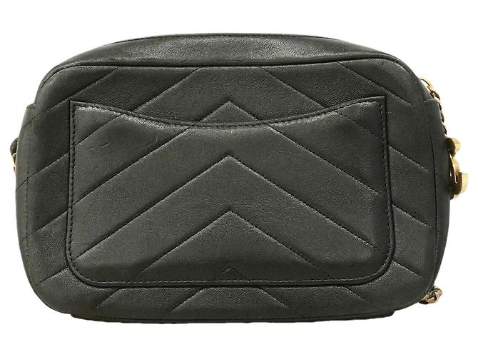 Borsa a tracolla Chanel in pelle nera Nero - vista 13