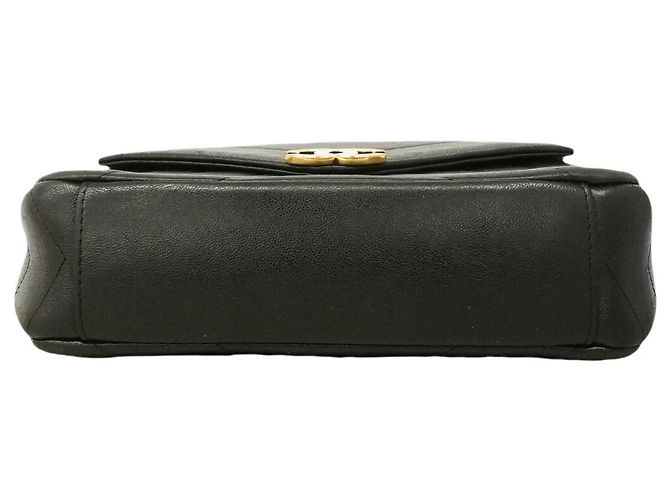 Borsa a tracolla Chanel in pelle nera Nero - vista 3