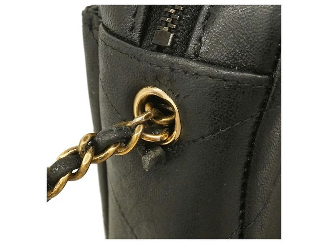 Borsa a tracolla Chanel in pelle nera Nero - vista 6