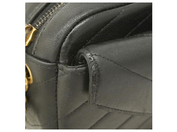 Borsa a tracolla Chanel in pelle nera Nero - vista 7