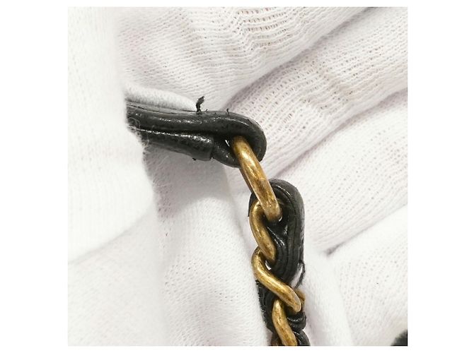 Borsa a tracolla Chanel in pelle nera Nero - vista 8
