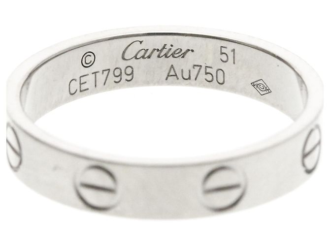 Cartier Mini Love Ring in Weißgold (18K) Silber - Ansicht 5