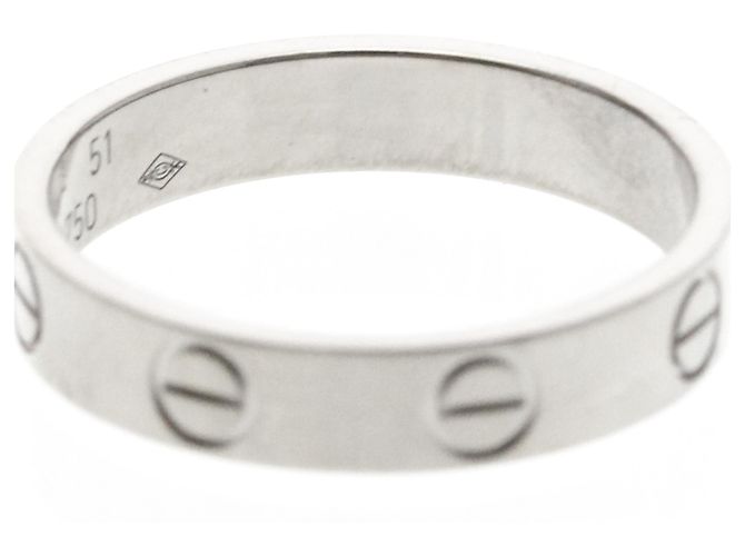 Cartier Mini Love Ring in Weißgold (18K) Silber - Ansicht 8