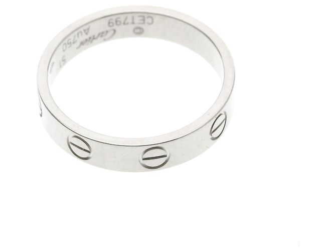 Cartier Mini Love Ring in Weißgold (18K) Silber - Ansicht 9