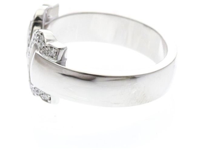 Cartier 2C Boucle Ring aus Weißgold Silber - Ansicht 2