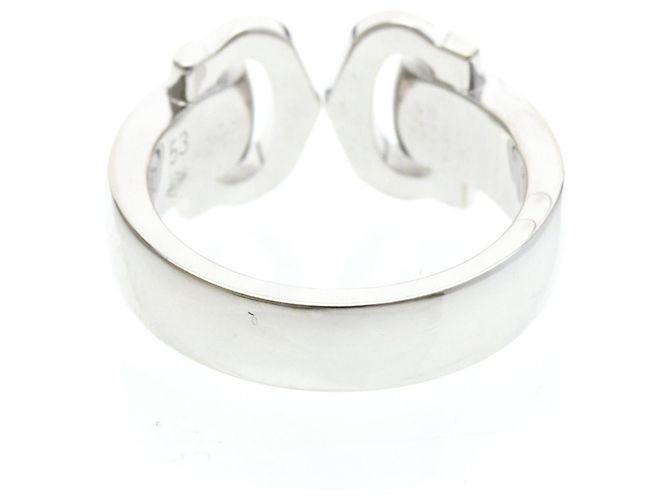 Cartier 2C Boucle Ring aus Weißgold Silber - Ansicht 3