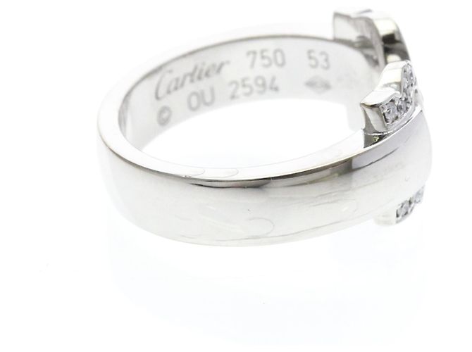 Cartier 2C Boucle Ring aus Weißgold Silber - Ansicht 4
