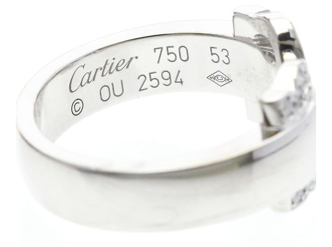Cartier 2C Boucle Ring aus Weißgold Silber - Ansicht 8