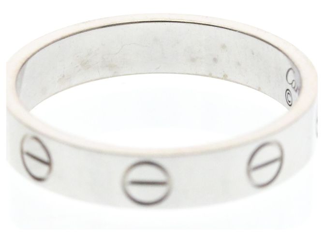 Bague Cartier Mini Love en or blanc Argenté - vue 6