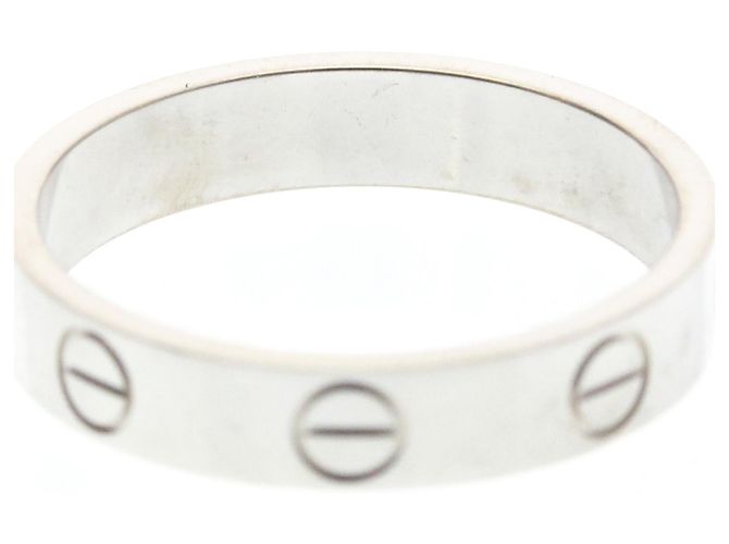 Bague Cartier Mini Love en or blanc Argenté - vue 7