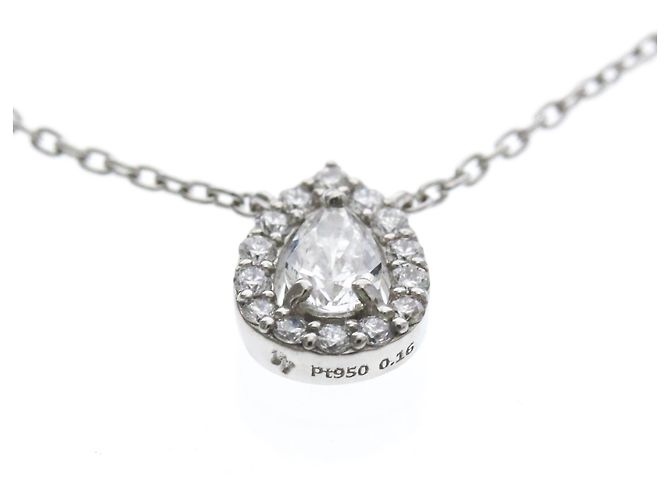 Autre Marque Collana Vendome Aoyama con diamante a forma di pera Argento - vista 4