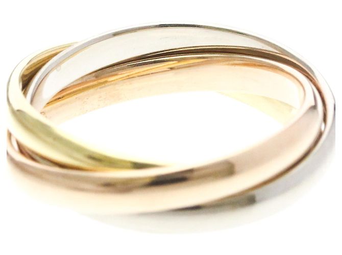 Anello Cartier Trinity in oro 18K rosa bianco e giallo D'oro - vista 5