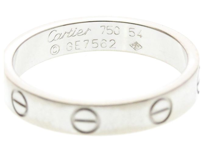 Cartier Mini Love Ring in 18K Weißgold Silber - Ansicht 5