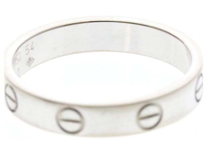 Cartier Mini Love Ring in 18K Weißgold Silber - Ansicht 8