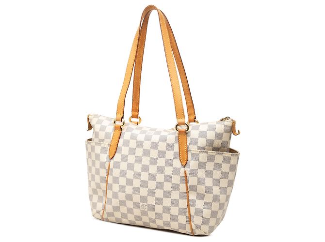 Louis Vuitton White Damier Azur Totally PM Bianco - vista 2