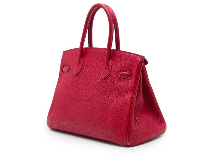 Hermès Red Clemence Birkin Retourne 30 Rosso - vista 2