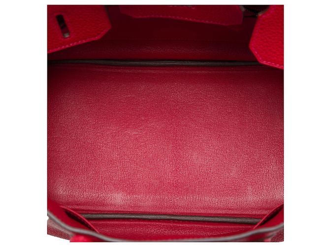 Hermès Red Clemence Birkin Retourne 30 Rosso - vista 4
