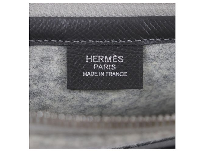 Hermès Gray Epsom and Felt Toodoo 29 Marrone - vista 5