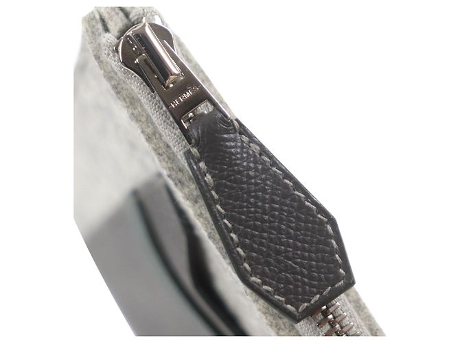 Hermès Gray Epsom and Felt Toodoo 29 Marrone - vista 8