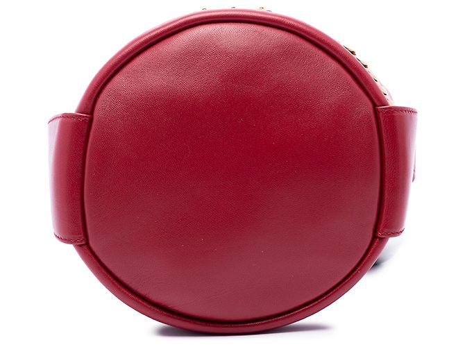 Prada Red Mini Nappa Petit Sac Bucket Bag Rosso - vista 3